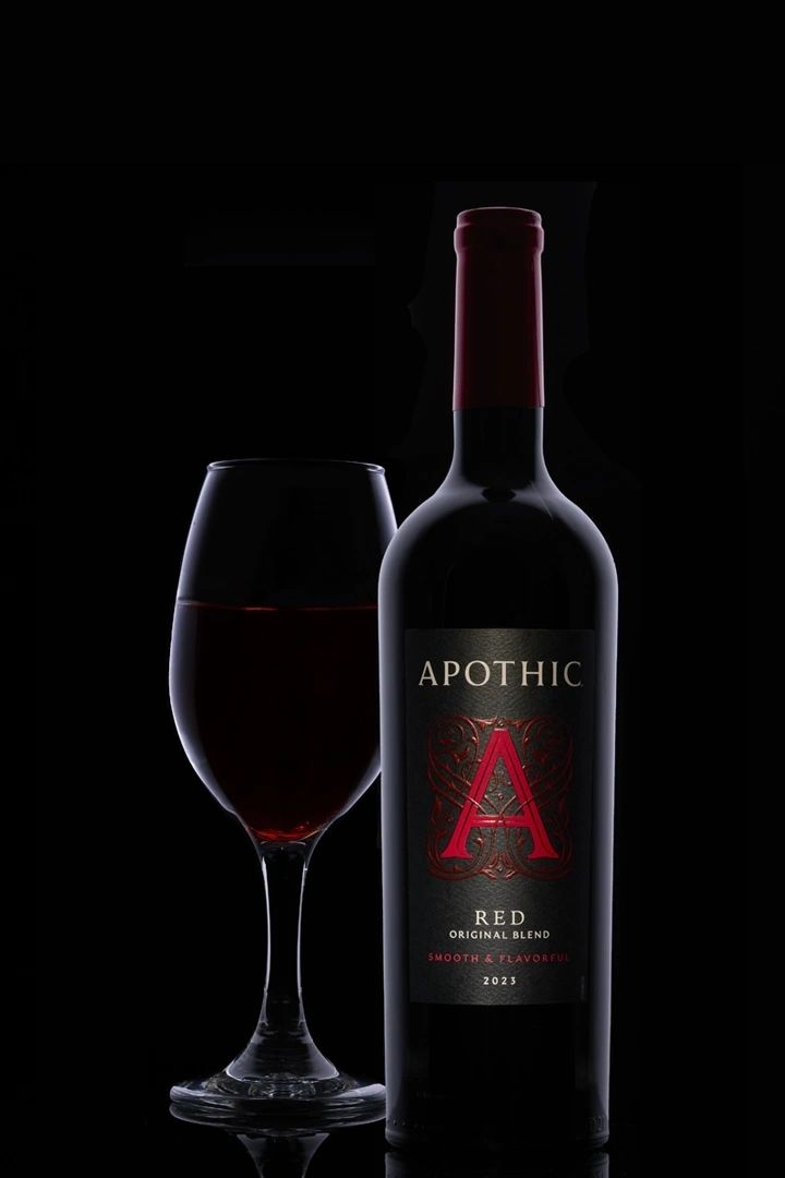 Product photography portfolio — wine bottle shoot
